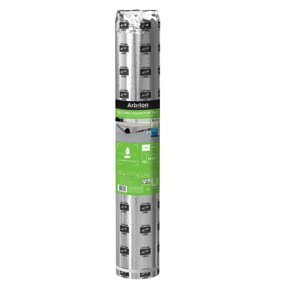Sottopavimento per Laminato Antiumidità SECURA AQUASTOP FLEX 2 mm - Rotolo per 15 Mq-0 Sottopavimento per Laminato Antiumidità SECURA AQUASTOP FLEX 2 mm - Rotolo per 15 Mq-0