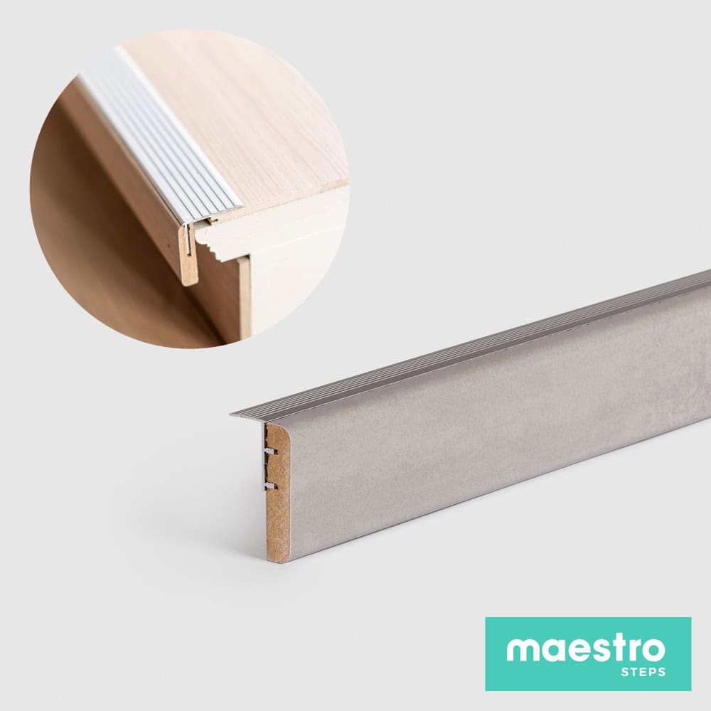 PROFILO DI PARTENZA LIGHT GREY STONE Rivestimento per Scale Interne-0 PROFILO DI PARTENZA LIGHT GREY STONE Rivestimento per Scale Interne-0