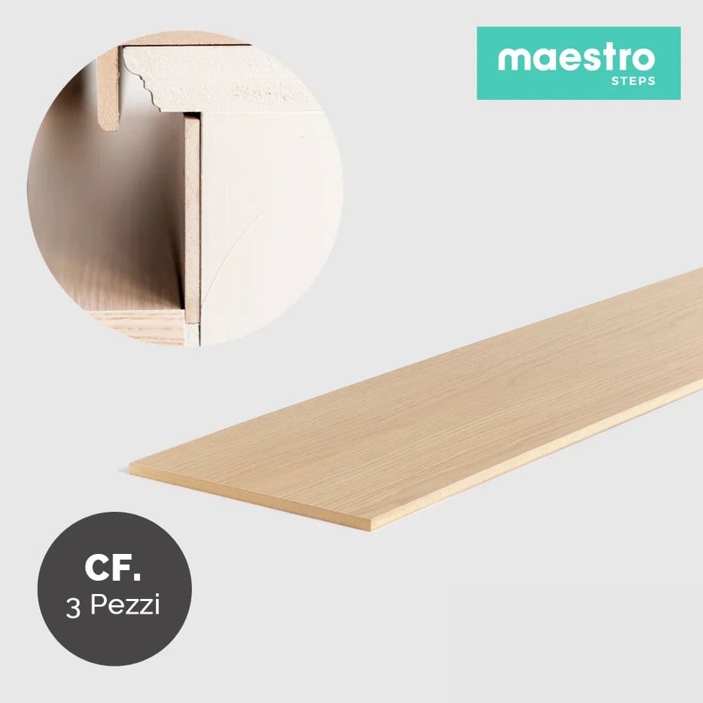 ALZATE FLORIDA OAK Rivestimento per Scale Interne - Confezione 3 Pezzi -0 ALZATE FLORIDA OAK Rivestimento per Scale Interne - Confezione 3 Pezzi -0