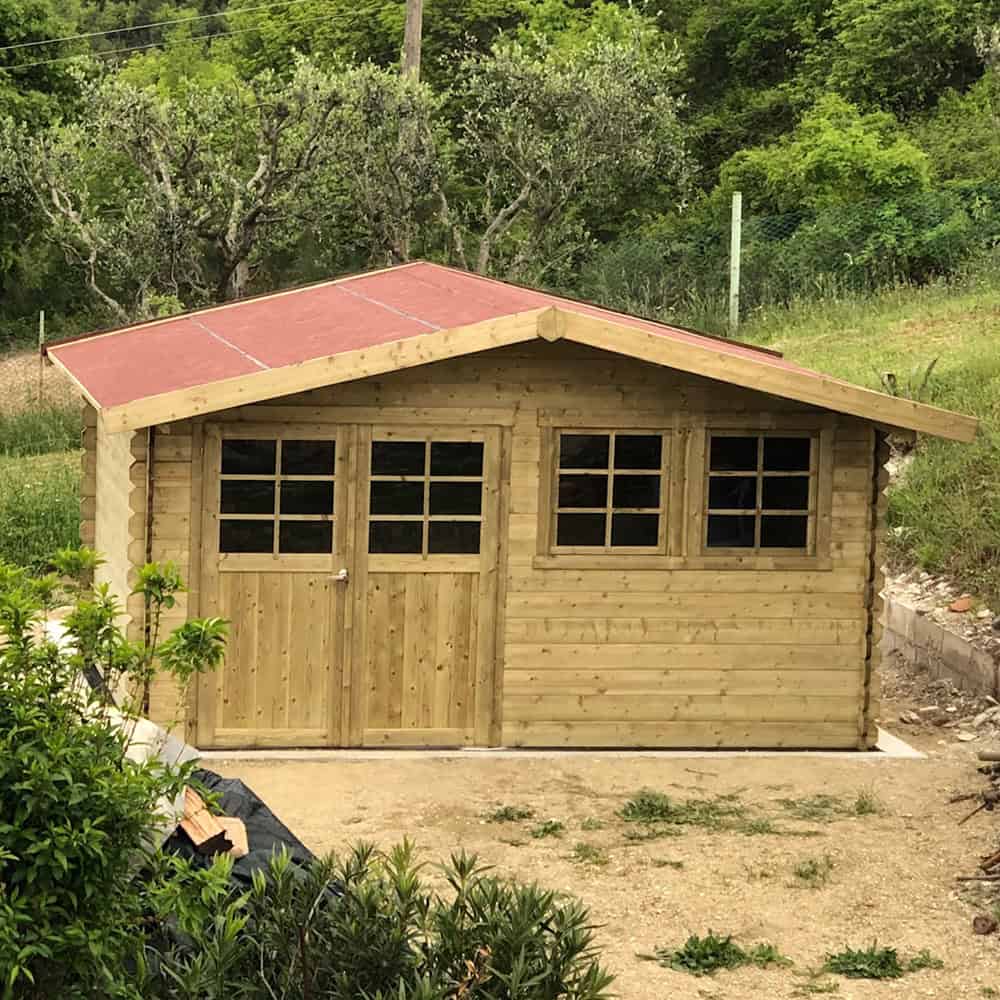 Casetta NIORT in legno IMPREGNATO 418 x 298 x 239 h. cm-0 Casetta NIORT in legno IMPREGNATO 418 x 298 x 239 h. cm-0