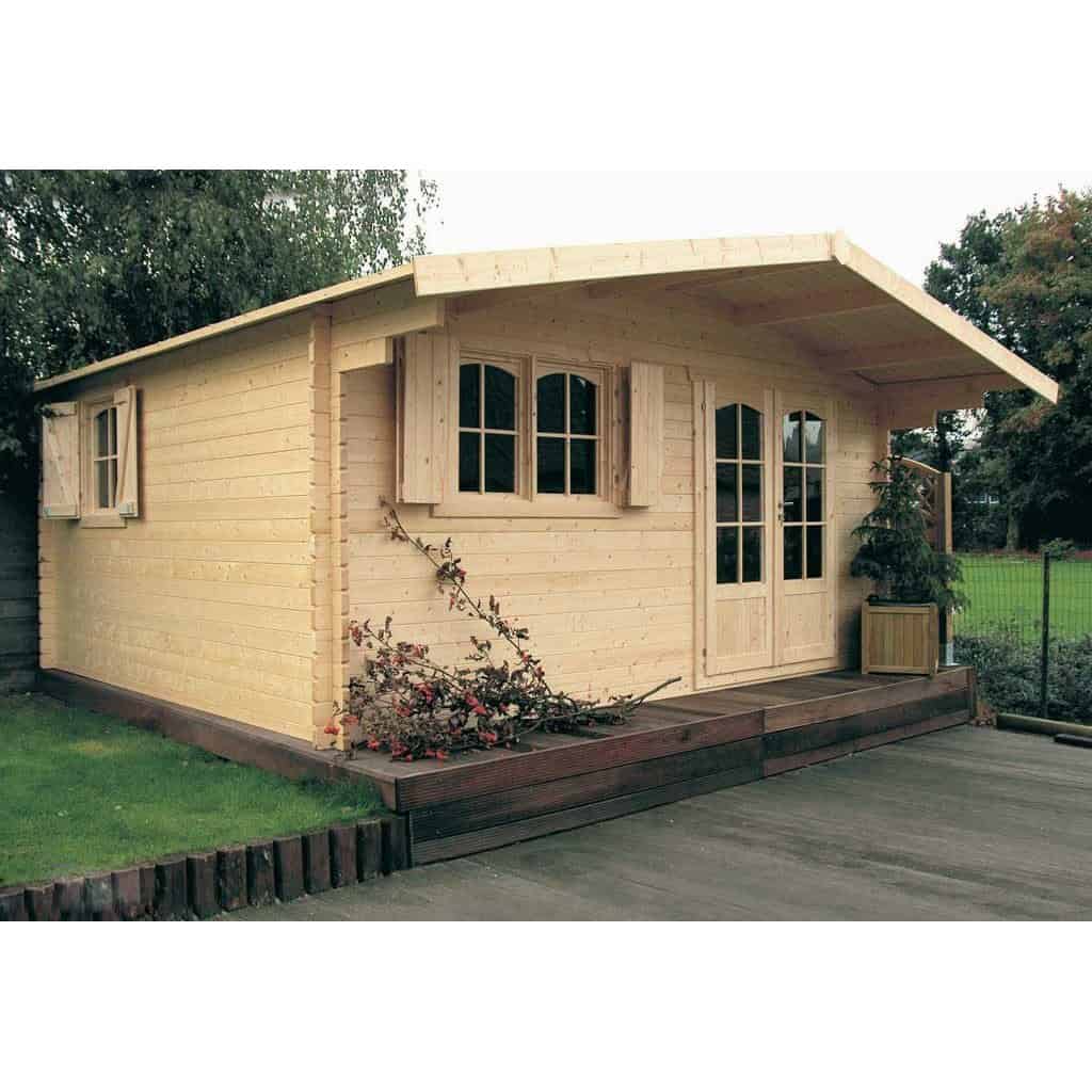 Casetta in legno CHAMONIX III 478 x 418 x 253 h. cm-0 Casetta in legno CHAMONIX III 478 x 418 x 253 h. cm-0