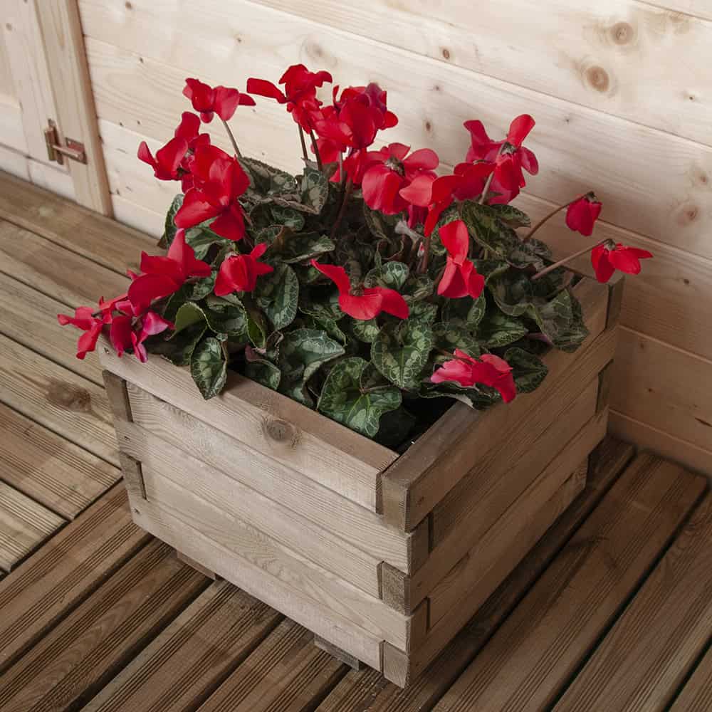 Fioriera in legno di pino impregnato in autoclave TULIPANO 40 x 40 x 32,5 h cm -0 Fioriera in legno di pino impregnato in autoclave TULIPANO 40 x 40 x 32,5 h cm -0