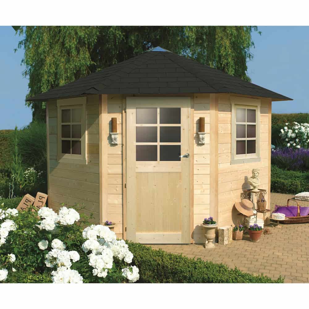 Casetta in legno NANCY 255 x 255 x 274 h. cm-0 Casetta in legno NANCY 255 x 255 x 274 h. cm-0