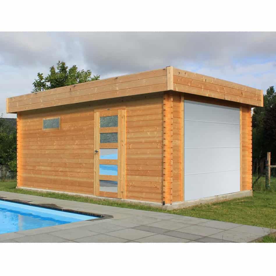 Garage-Box MODERN 358 x 538 x 256 h. cm con portone motorizzato-0 Garage-Box MODERN 358 x 538 x 256 h. cm con portone motorizzato-0