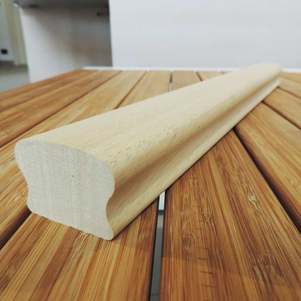 Onlywood Corrimano Legno Ayous Grezzo UNIVERSALE 46 x 32 mm - Asta da 3 Metri-0 Onlywood Corrimano Legno Ayous Grezzo UNIVERSALE 46 x 32 mm - Asta da 3 Metri-0