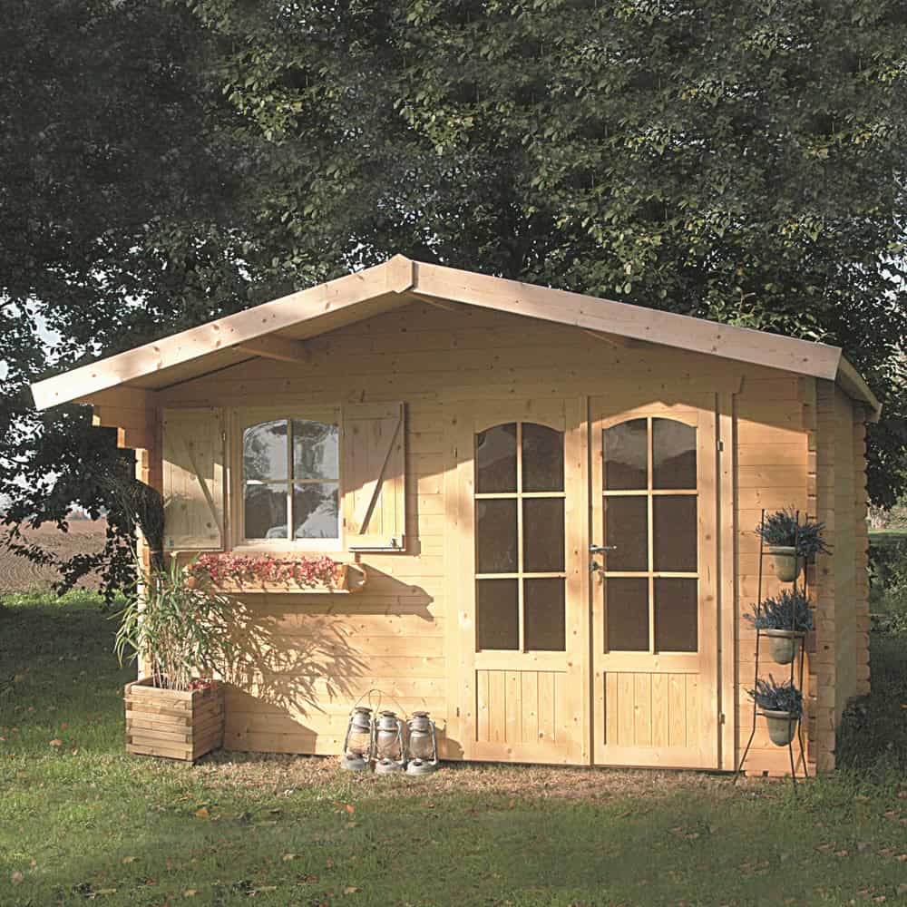 Casetta in legno CHAMONIX II 388 x 328 x 241 EXTRA SPESSORE 40 pavimento COMPRESO-0 Casetta in legno CHAMONIX II 388 x 328 x 241 EXTRA SPESSORE 40 pavimento COMPRESO-0