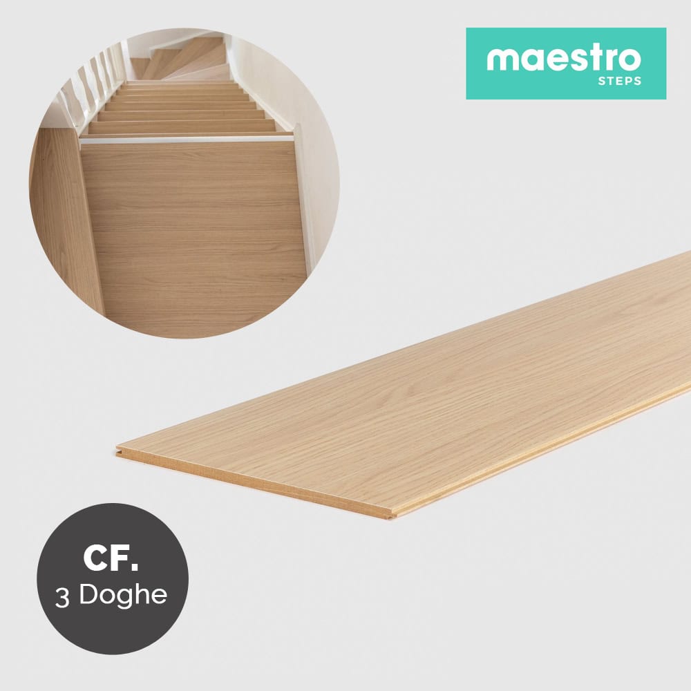 PIANEROTTOLO FLORIDA OAK Rivestimento per Scale Interne - Confezione 1,38 MQ-0 PIANEROTTOLO FLORIDA OAK Rivestimento per Scale Interne - Confezione 1,38 MQ-0
