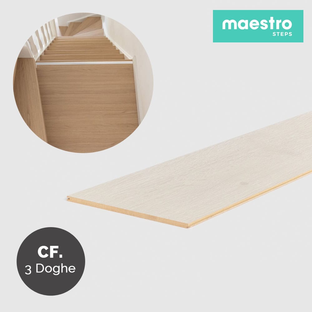 PIANEROTTOLO NEVADA OAK Rivestimento per Scale Interne - Confezione 1,38 MQ-0 PIANEROTTOLO NEVADA OAK Rivestimento per Scale Interne - Confezione 1,38 MQ-0