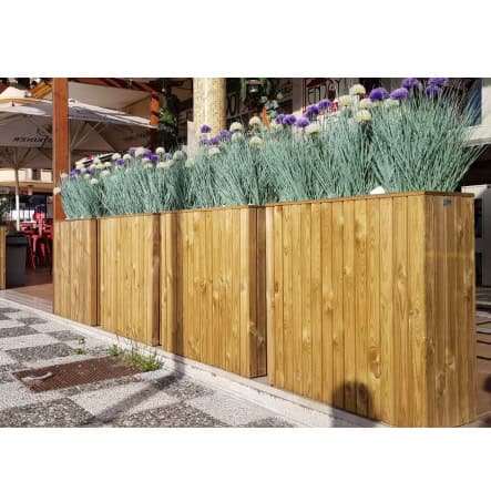 Fioriera SPLENDID legno trattato 78 x 28 altezza 78 cm con rivestimento - SALVASPAZIO-0 Fioriera SPLENDID legno trattato 78 x 28 altezza 78 cm con rivestimento - SALVASPAZIO-0