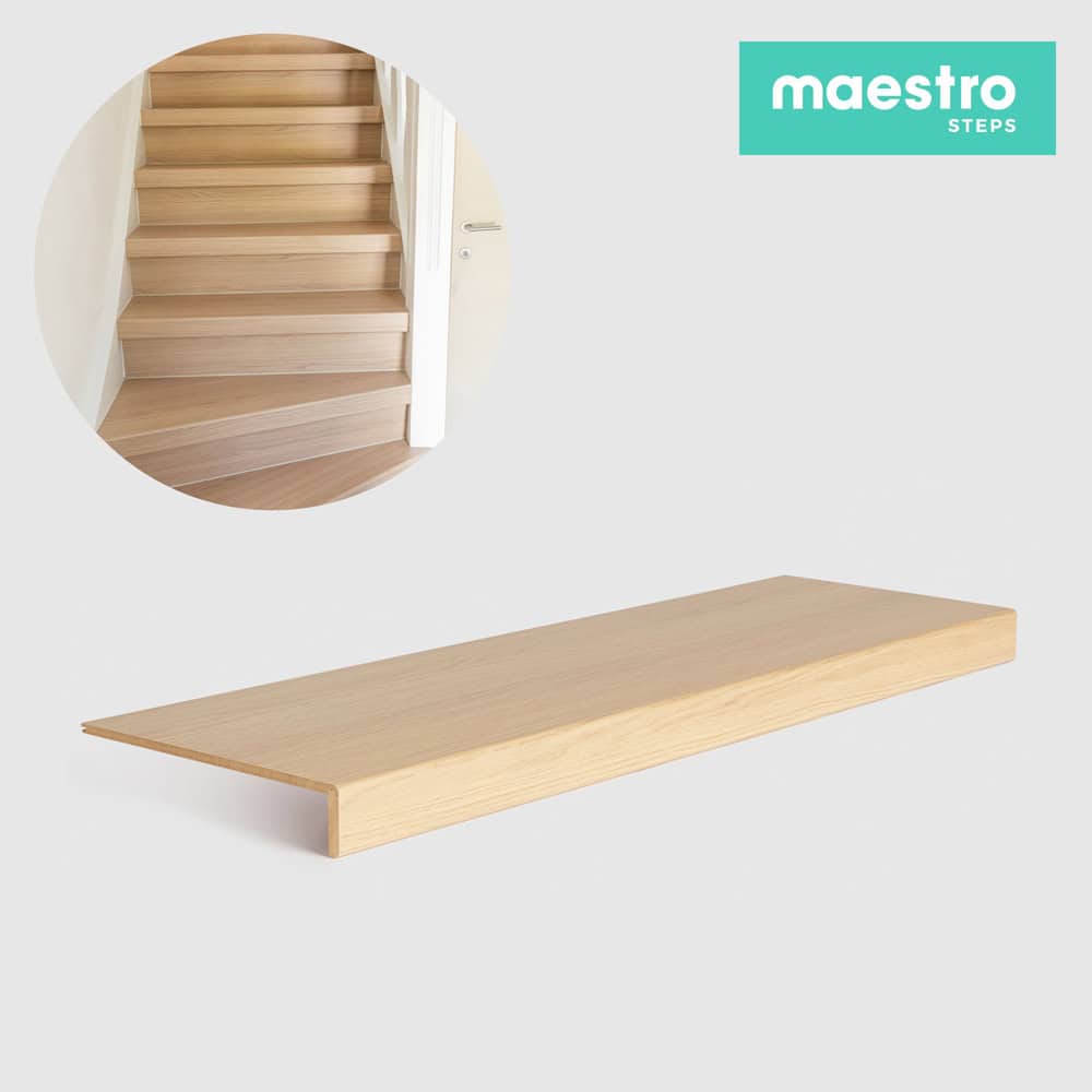 GRADINO FLORIDA OAK Rivestimento Scale Interne Fai da te - Larghezza max 100 cm-0 GRADINO FLORIDA OAK Rivestimento Scale Interne Fai da te - Larghezza max 100 cm-0