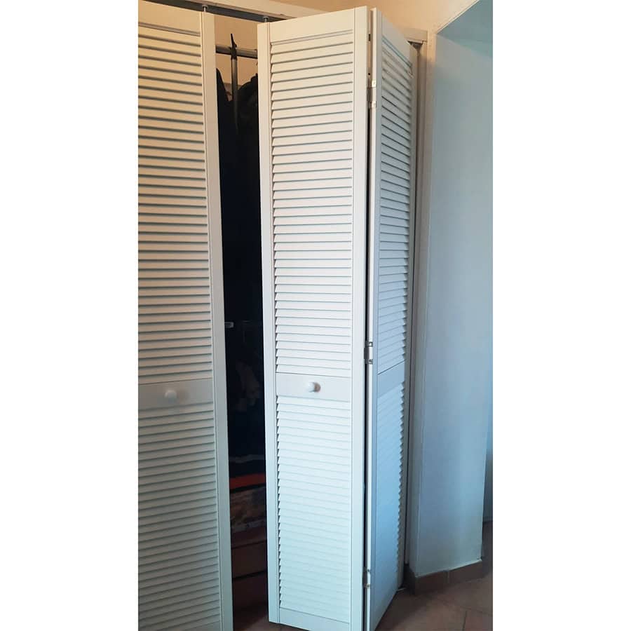 Onlywood Anta per Armadio a Muro a Persiana 610 x 2050 mm in Legno verniciato Bianco-0 Onlywood Anta per Armadio a Muro a Persiana 610 x 2050 mm in Legno verniciato Bianco-0