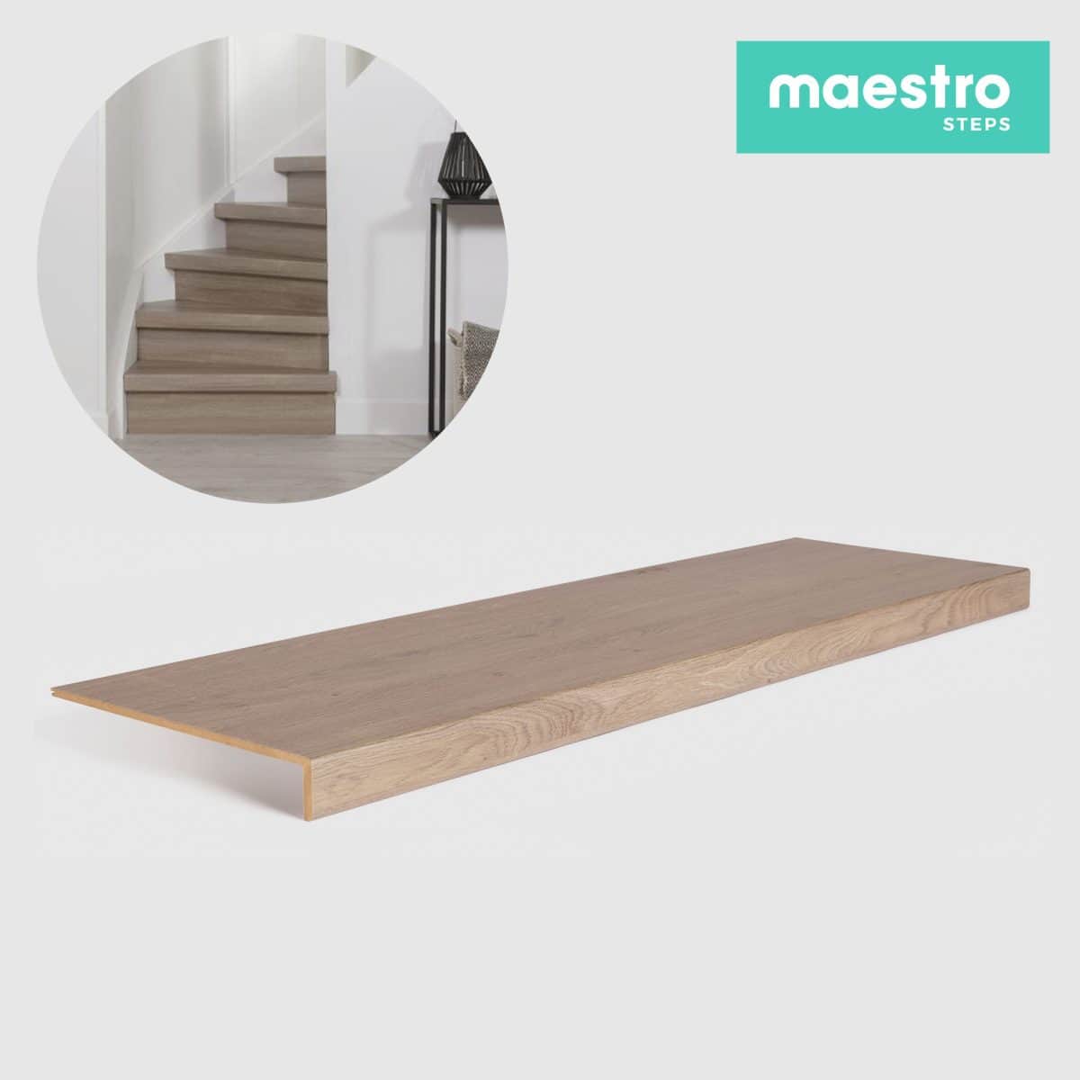 GRADINO LOUSIANA OAK Rivestimento Scale Interne Fai da te - Larghezza max 130 cm-0 GRADINO LOUSIANA OAK Rivestimento Scale Interne Fai da te - Larghezza max 130 cm-0