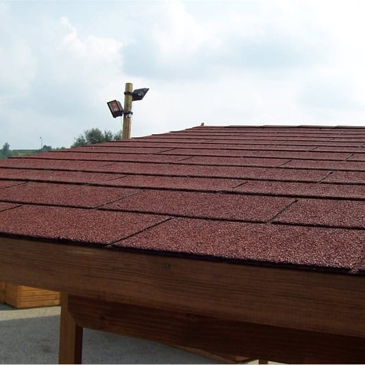 TEGOLE CANADESI BITUMINOSE ROSSE copertura per strutture esterne -0 TEGOLE CANADESI BITUMINOSE ROSSE copertura per strutture esterne -0