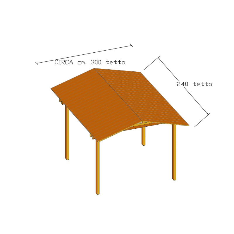 Onlywood Gazebo in Legno impregnato TIP 3 x 2,4 Tetto Antivento - Personalizzabile-0 Onlywood Gazebo in Legno impregnato TIP 3 x 2,4 Tetto Antivento - Personalizzabile-0