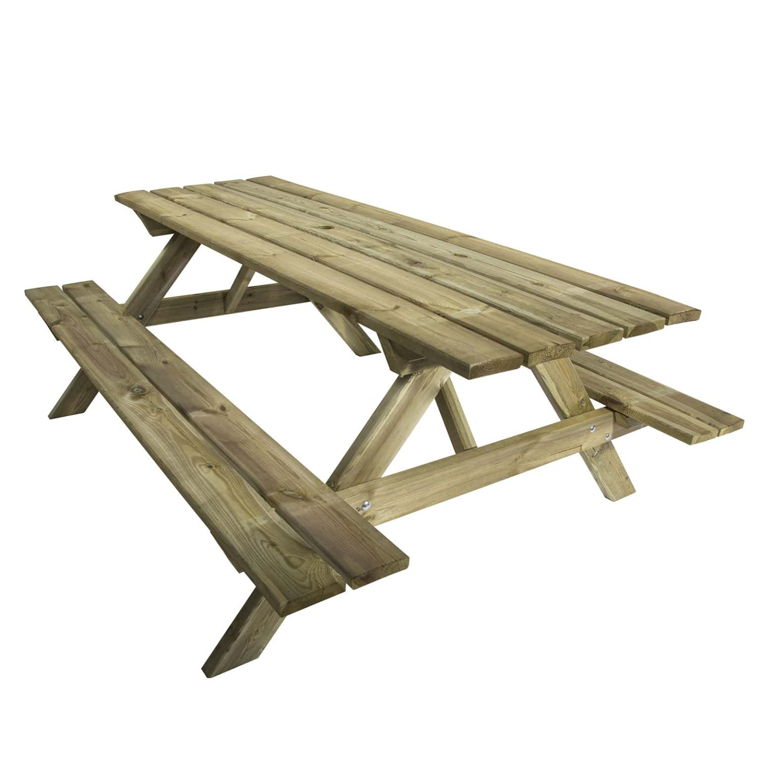 Tavolo Picnic PROMO 8 posti - 200 cm - con Foro per Ombrellone-0 Tavolo Picnic PROMO 8 posti - 200 cm - con Foro per Ombrellone-0