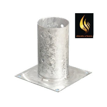 Staffa fissaggio a Bicchiere per Palo Ø 8 cm-0 Staffa fissaggio a Bicchiere per Palo Ø 8 cm-0