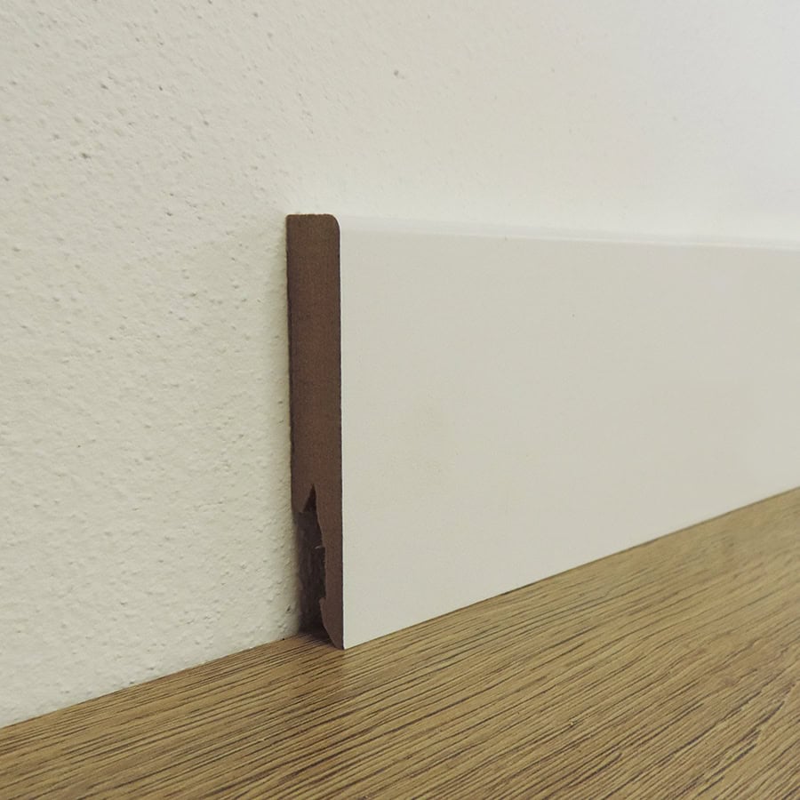 CAMPIONE - Battiscopa MDF Bianco Liscio - 14 x 75 mm - Asta da 2,4 m - Verniciabile-0 CAMPIONE - Battiscopa MDF Bianco Liscio - 14 x 75 mm - Asta da 2,4 m - Verniciabile-0