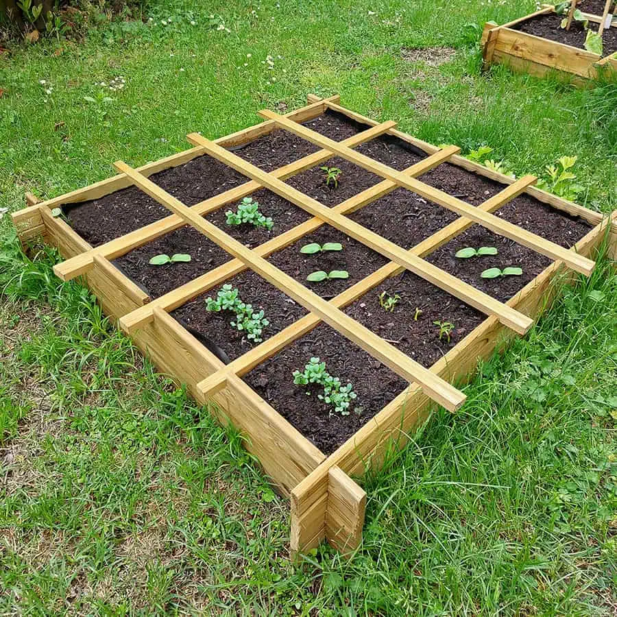 Onlywood Orto Rialzato Legno 16 Scomparti in Pino Trattato 120 x 120 x 18 cm-0 Onlywood Orto Rialzato Legno 16 Scomparti in Pino Trattato 120 x 120 x 18 cm-0