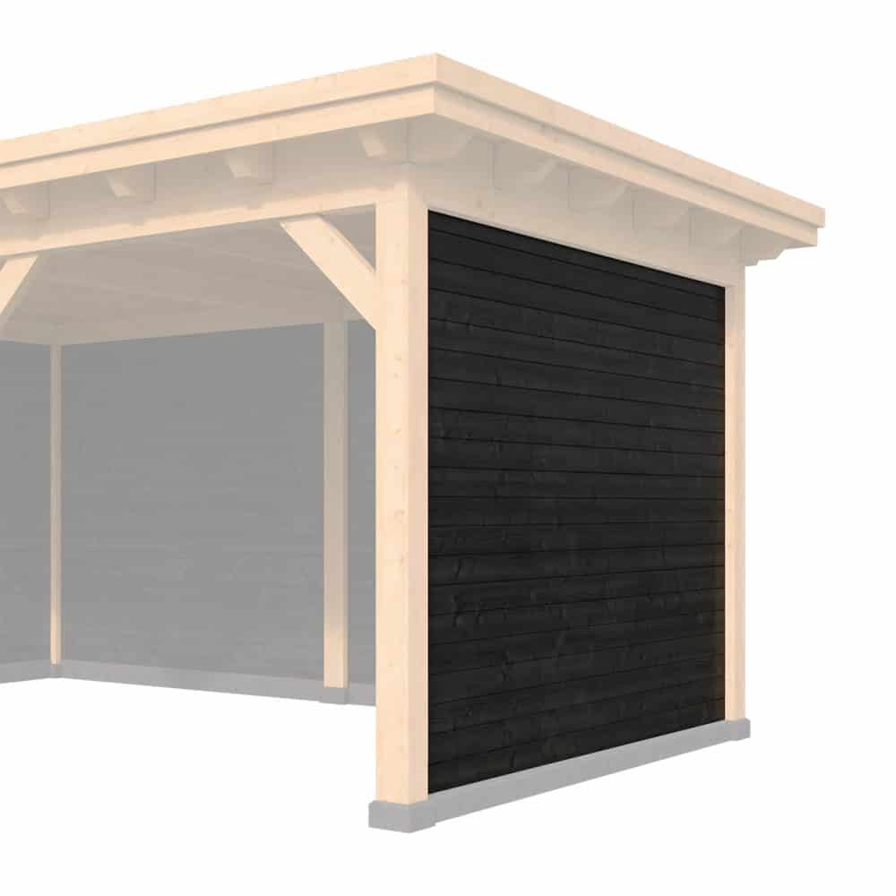 Onlywood Listelli ad incastro in Legno Trattato Nero 232 x 234 h. cm - Accessorio COMPO-0 Onlywood Listelli ad incastro in Legno Trattato Nero 232 x 234 h. cm - Accessorio COMPO-0