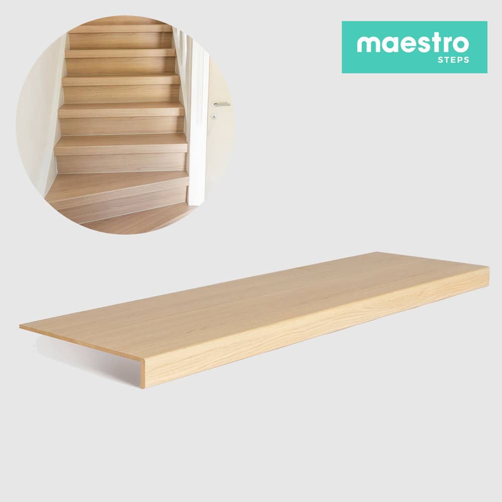 Confezione 3 GRADINI FLORIDA OAK Rivestimento Scale Interne Fai da te - Larghezza max 130 cm-0 Confezione 3 GRADINI FLORIDA OAK Rivestimento Scale Interne Fai da te - Larghezza max 130 cm-0