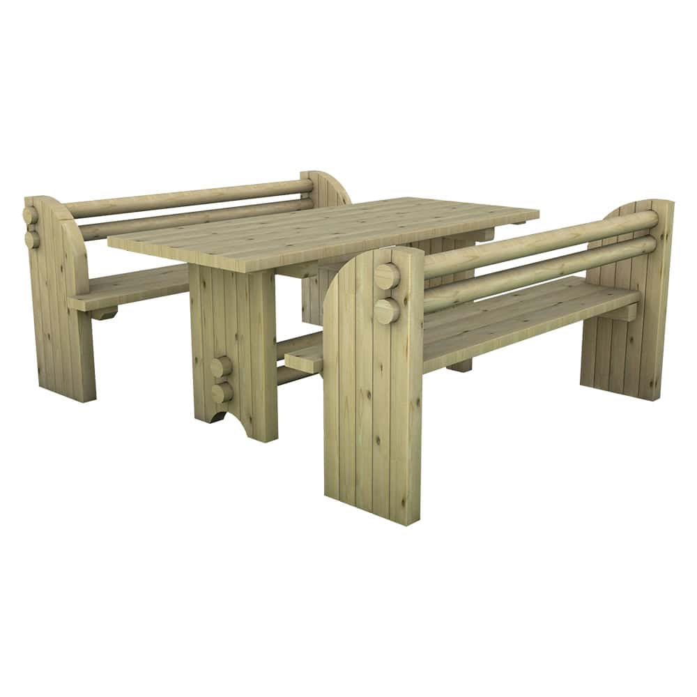 Tavolo e Panche PRESTIGE per Arredo Urbano in Legno Trattato-0 Tavolo e Panche PRESTIGE per Arredo Urbano in Legno Trattato-0