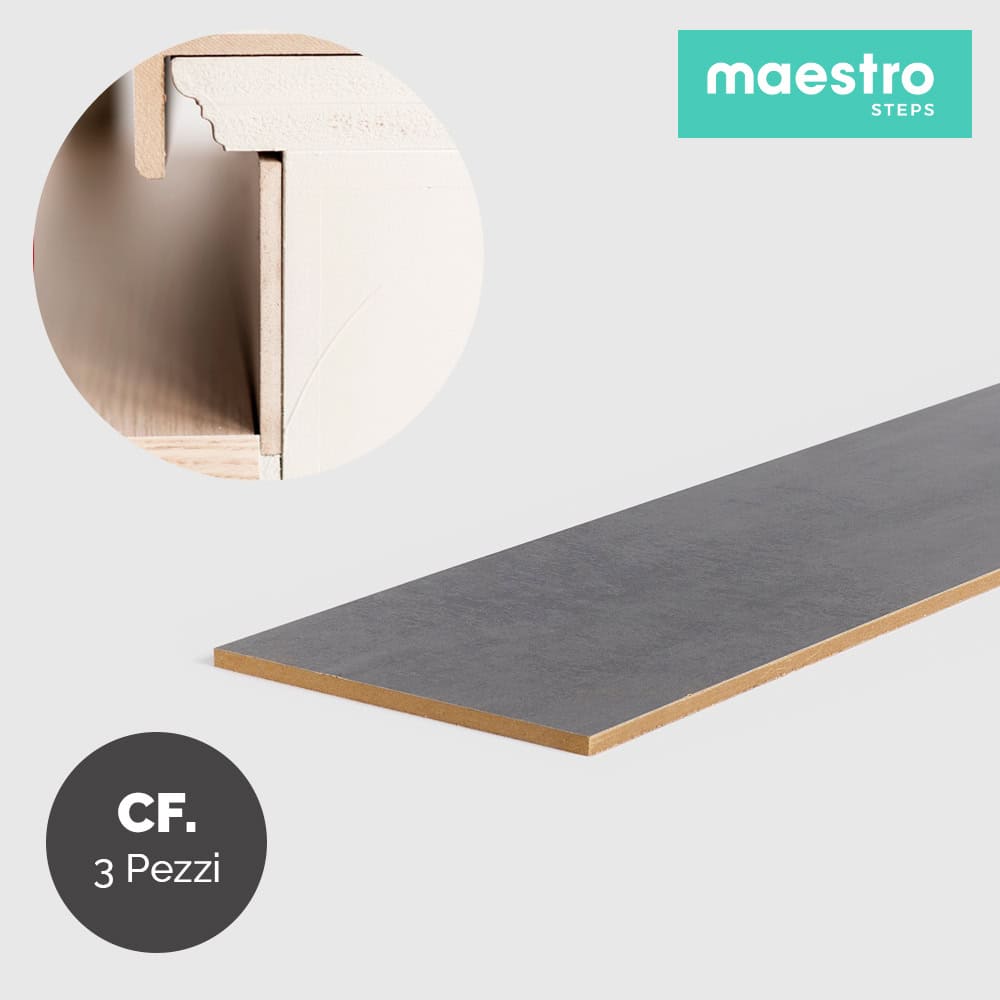 ALZATE DARK GREY STONE Rivestimento per Scale Interne - Confezione 3 Pezzi -0 ALZATE DARK GREY STONE Rivestimento per Scale Interne - Confezione 3 Pezzi -0