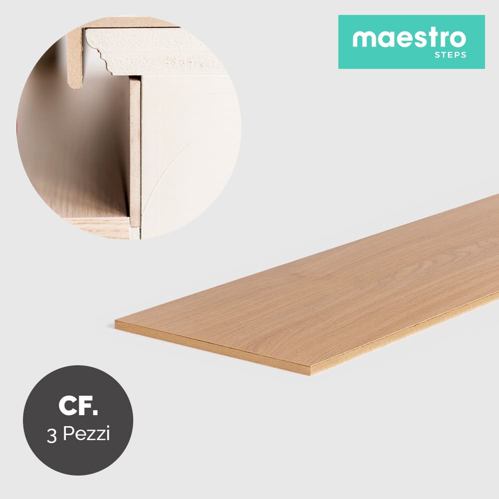 ALZATE TEXAS OAK Rivestimento per Scale Interne - Confezione 3 Pezzi -0 ALZATE TEXAS OAK Rivestimento per Scale Interne - Confezione 3 Pezzi -0