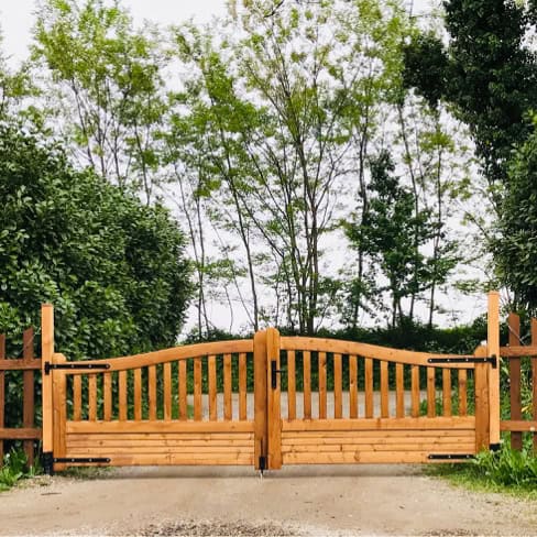 Cancello in Legno Doppio modello GAND 400 x 130 cm-0 Cancello in Legno Doppio modello GAND 400 x 130 cm-0