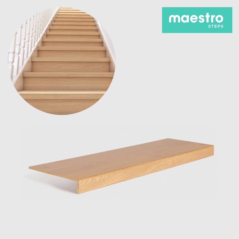 GRADINO TEXAS OAK Rivestimento Scale Interne Fai da te - Larghezza max 100 cm-0 GRADINO TEXAS OAK Rivestimento Scale Interne Fai da te - Larghezza max 100 cm-0