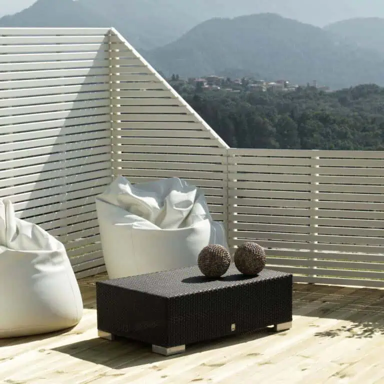 Pannello Frangivista Legno trattato DELUXE 90 x 87-170 h. cm Verniciato Bianco con Taglio Diagonale Lato Destro-0 Pannello Frangivista Legno trattato DELUXE 90 x 87-170 h. cm Verniciato Bianco con Taglio Diagonale Lato Destro-0