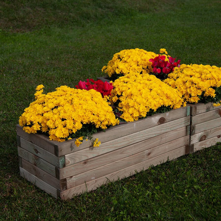 Fioriera in legno di pino impregnato in autoclave TULIPANO 120 x 40 x 32,5 h cm -0 Fioriera in legno di pino impregnato in autoclave TULIPANO 120 x 40 x 32,5 h cm -0