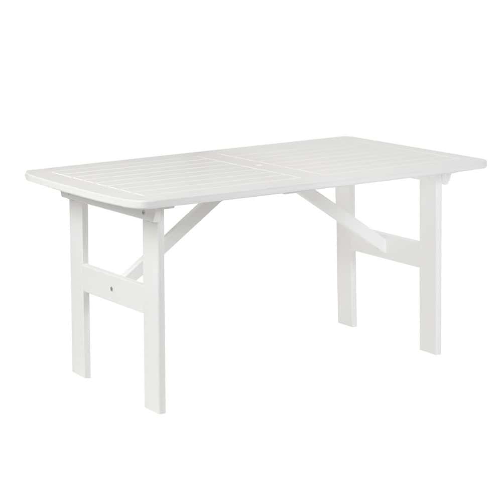 Tavolo in Legno da Esterno Modello VENTA 140 x 80 x 69 h. cm - Verniciato Bianco-0 Tavolo in Legno da Esterno Modello VENTA 140 x 80 x 69 h. cm - Verniciato Bianco-0