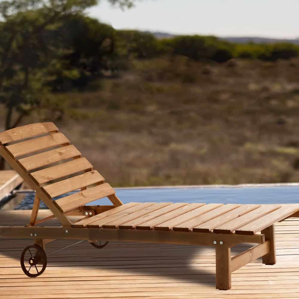 Lettino prendisole in legno Modello VENTA 173 x 61 x 31/90 h. cm - Verniciato Miele-0 Lettino prendisole in legno Modello VENTA 173 x 61 x 31/90 h. cm - Verniciato Miele-0