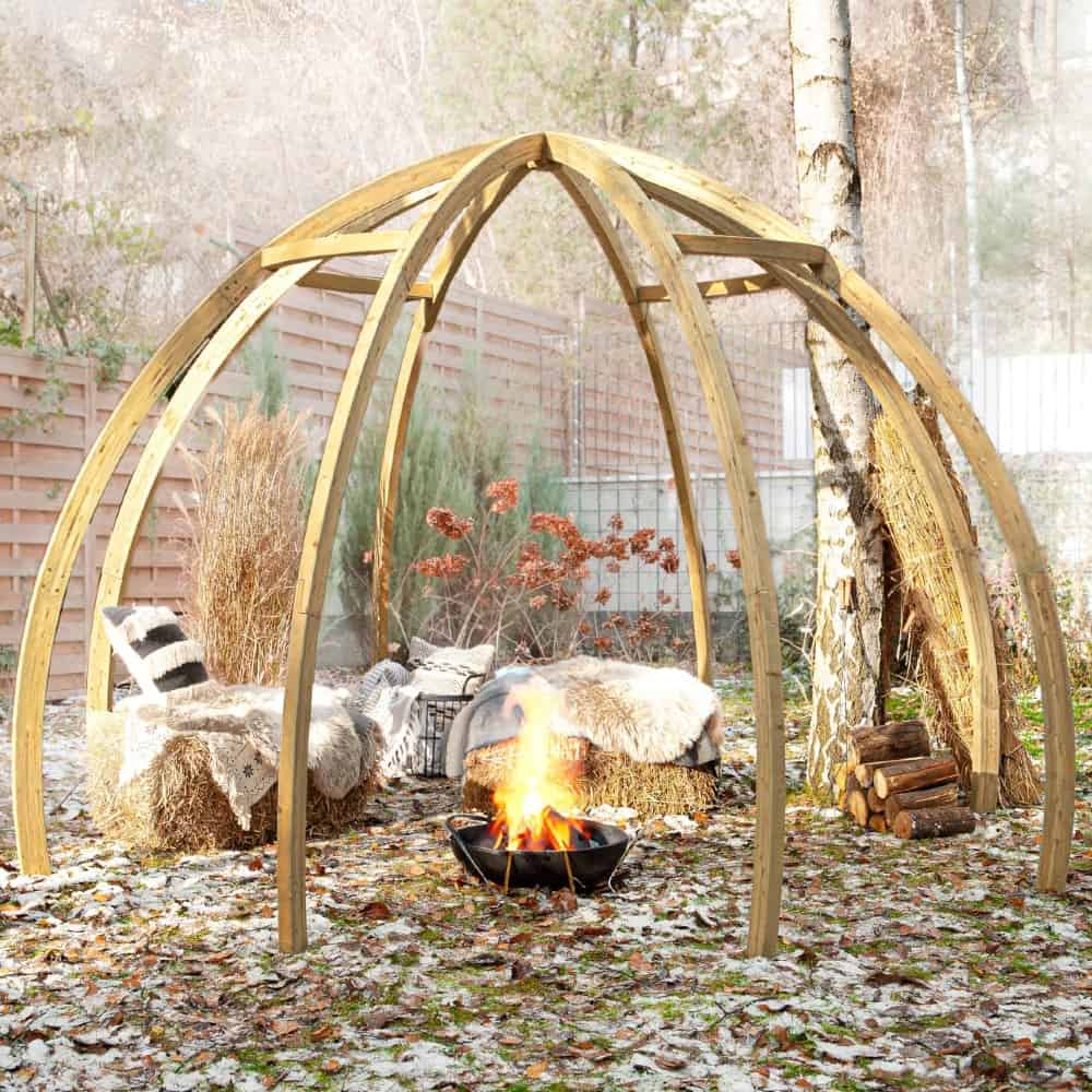 Onlywood Pergola Gazebo IGLOO diametro 360 x 250 h cm-0 Onlywood Pergola Gazebo IGLOO diametro 360 x 250 h cm-0