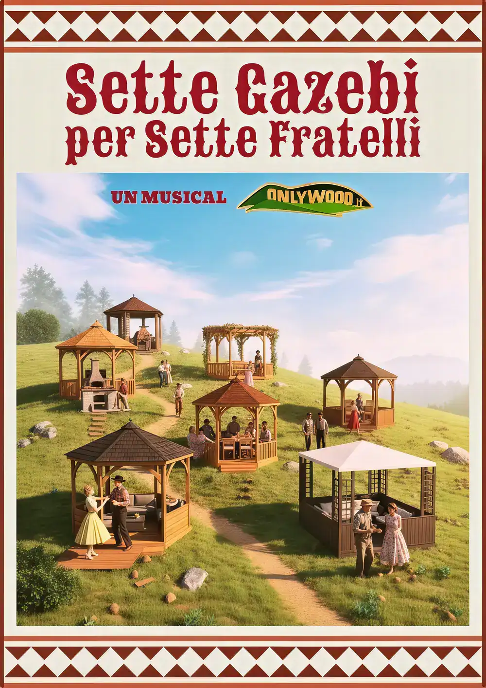 Home 7 gazebo Onlywood legno da cinema