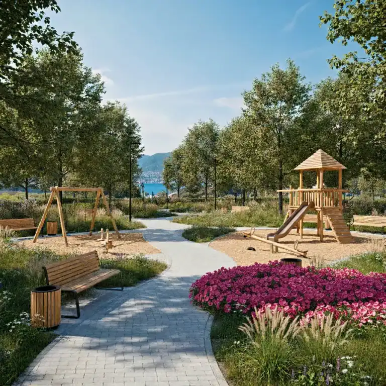 Home 16 parco pubblico onlywood legno da cinema