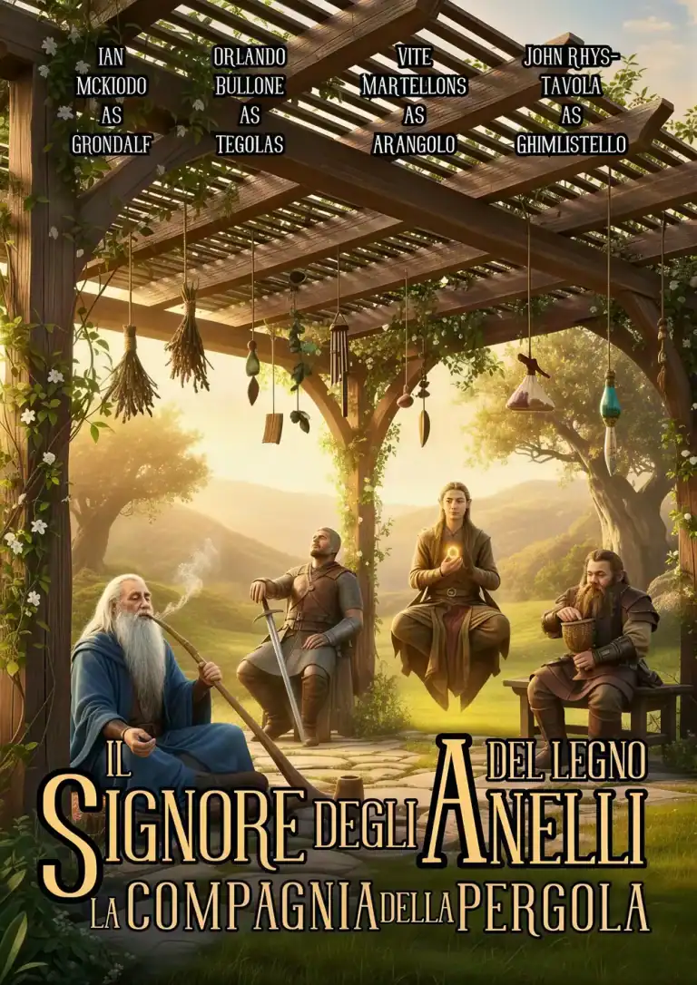 Home 9 pergola Onlywood legno da cinema signore degli anelli