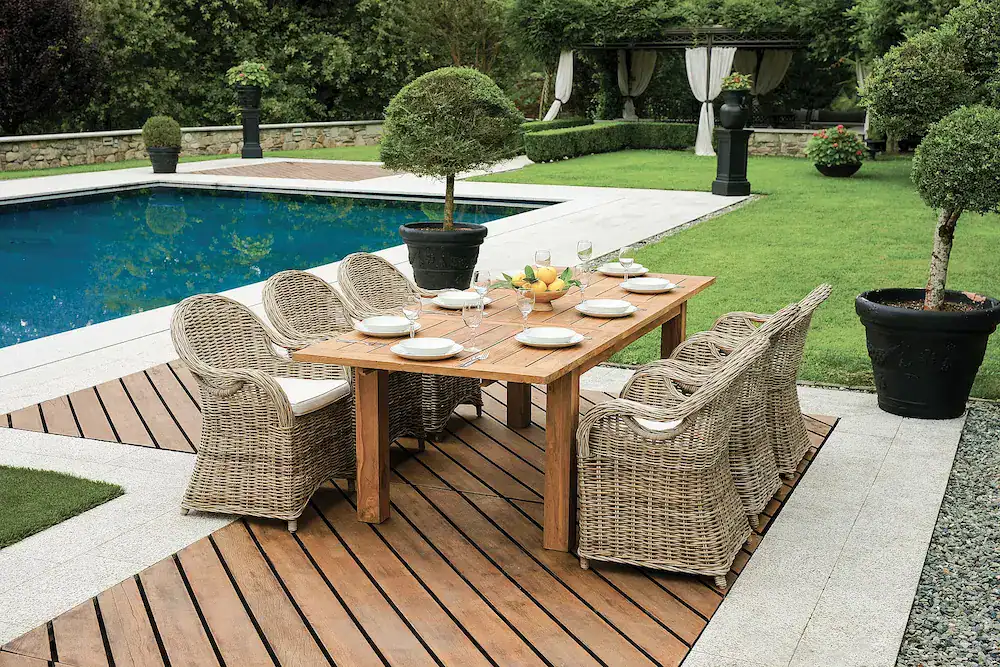 Tavolo in Teak giardino WRT07 Onlywood 5 TAVOLO ALLUNGABILE TEAK 180/250 X 100 - immagine 1