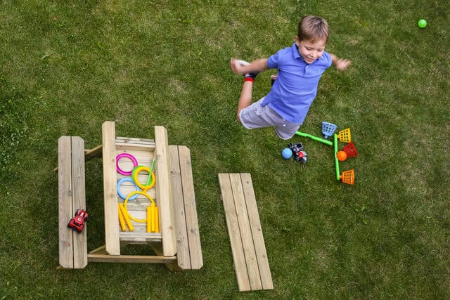 tavolo picnic bambini con sabbiera1 Tavolo Picnic COMPARTO SABBIERA 4 posti bambino - immagine 1