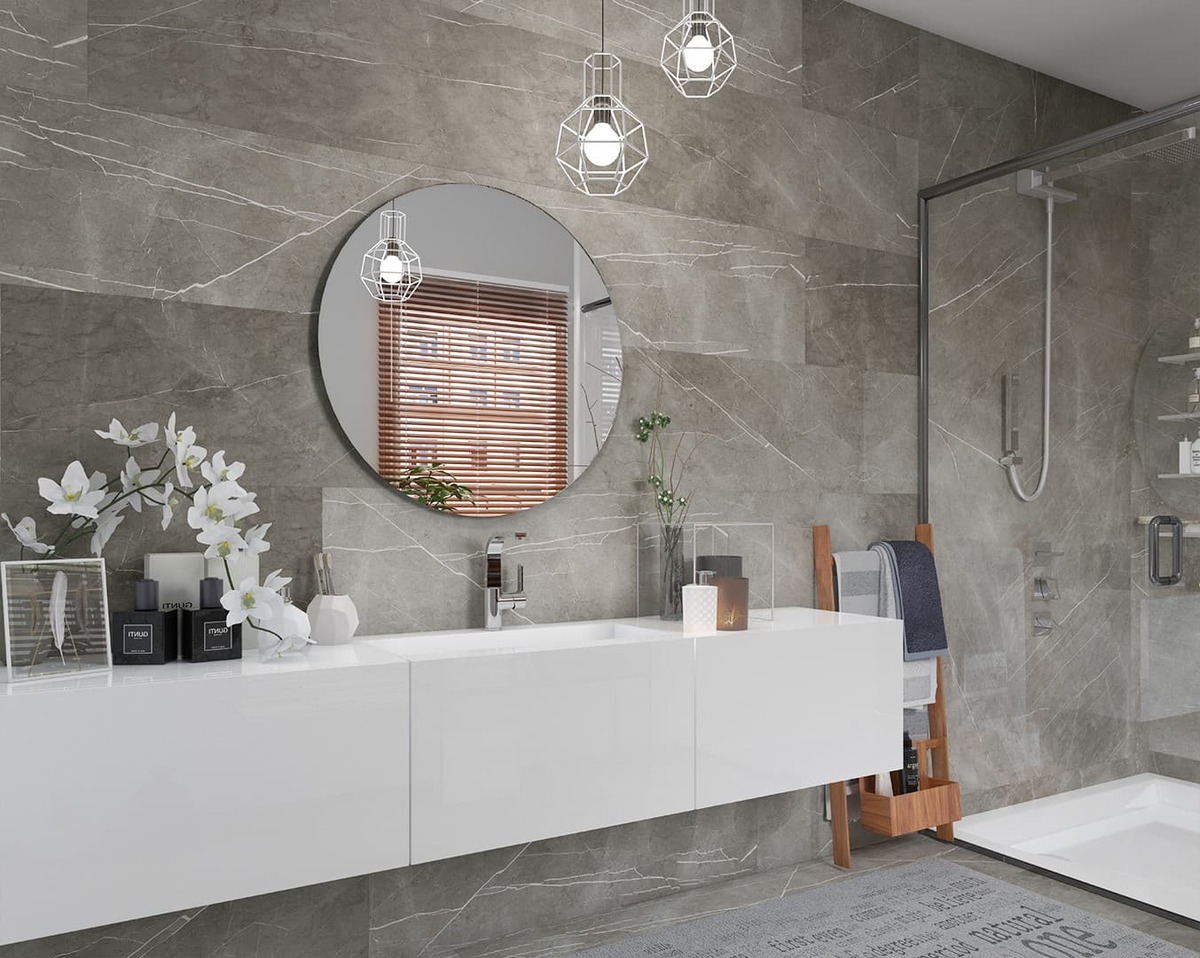 CER412MG-001 Rivestimento/Pavimento CERAMIN Marmo Grigio 40x120 - Posa facile - immagine 1