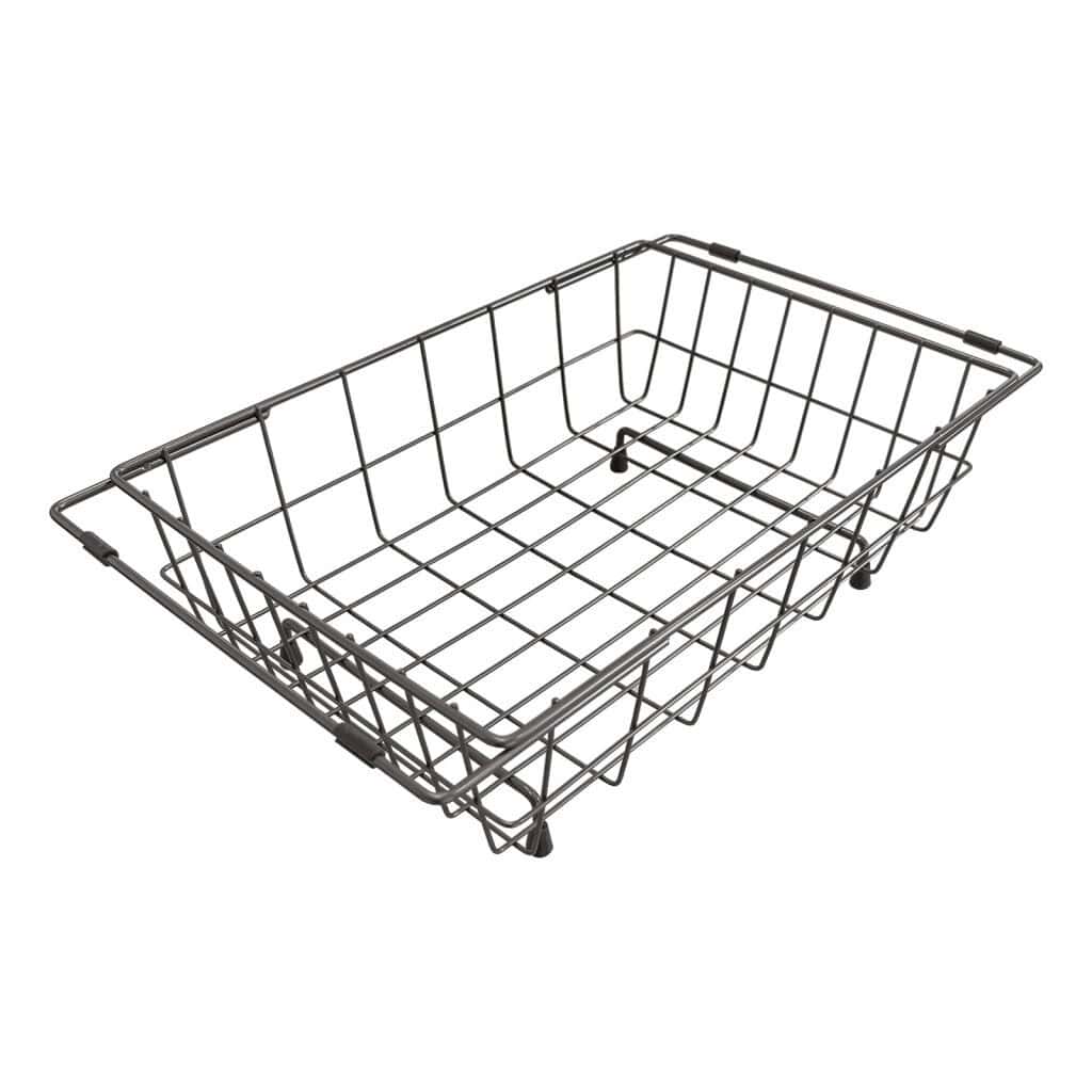 Cestello rettangolare estensibile Plados CESINXBL in acciaio inox PVD gun metal