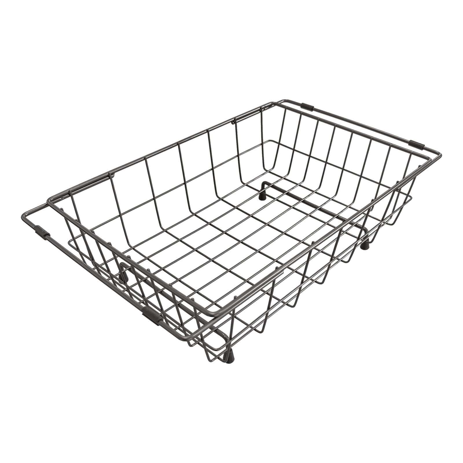 Cestello rettangolare estensibile Plados CESINXBL in acciaio inox PVD gun metal