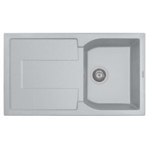 Rectangular stainless steel kitchen sink