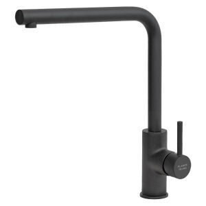 Modern black kitchen tap