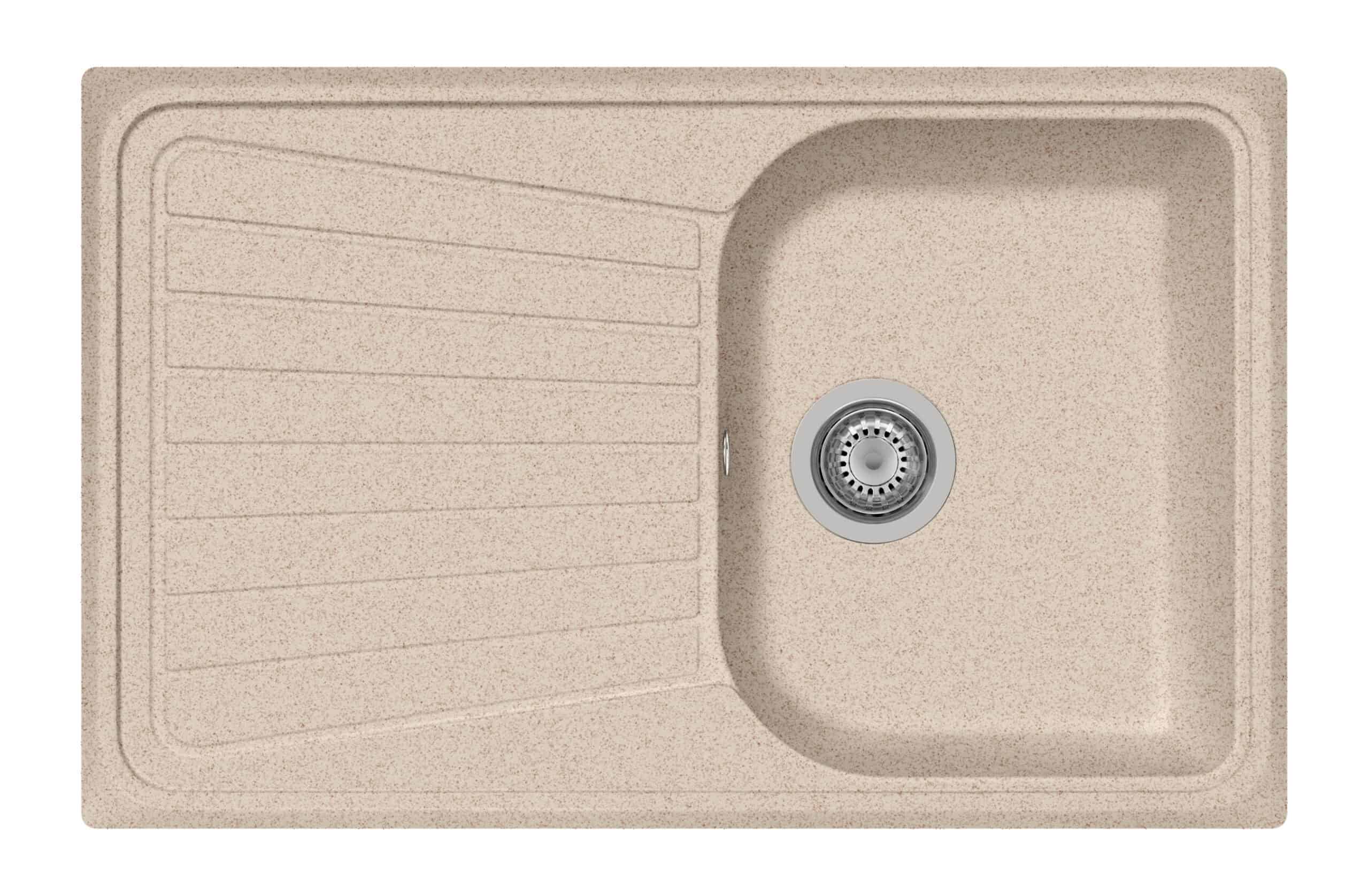 Fregadero de granito beige