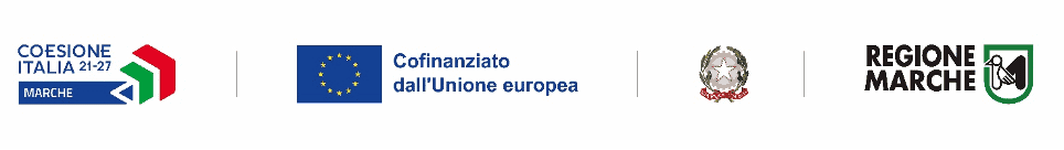 EU co-financing logos, Marche Region, Italy