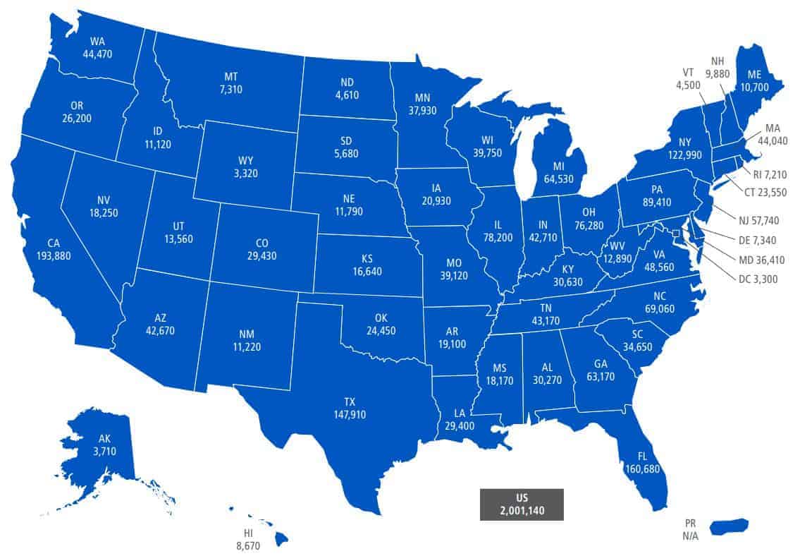 Estimated New Cancer Cases Statistics by States, 2024