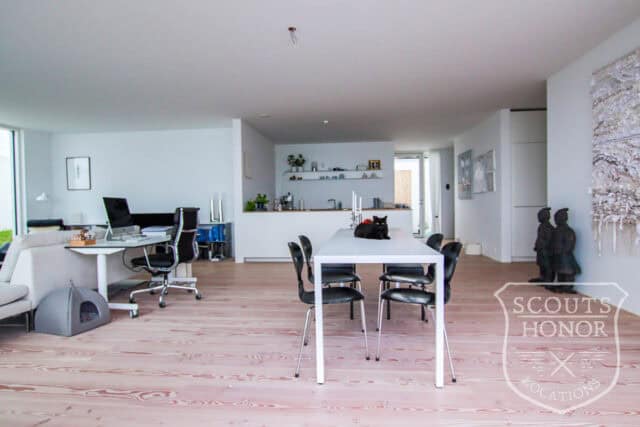 modern architecture minimalistic panoramic view white villa north zealand location denmark scoutshonor 10