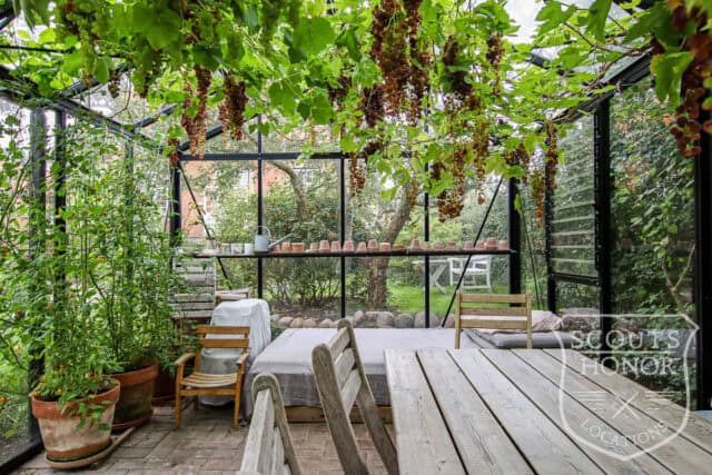 red brick villa cozy garden greenhouse interior design location denmark scoutshonor 25