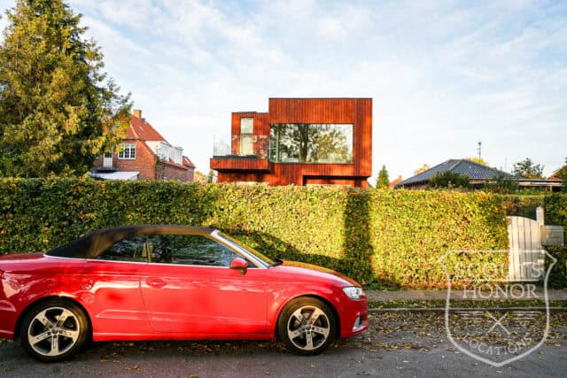 moderne arkitektur panorama udsigt til sø træbeklædning location denmark scoutshonor 001